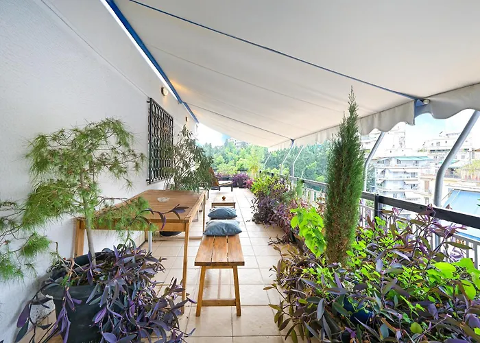 Central Pagrati With Park View Balcony - Opp Pangrati Grove