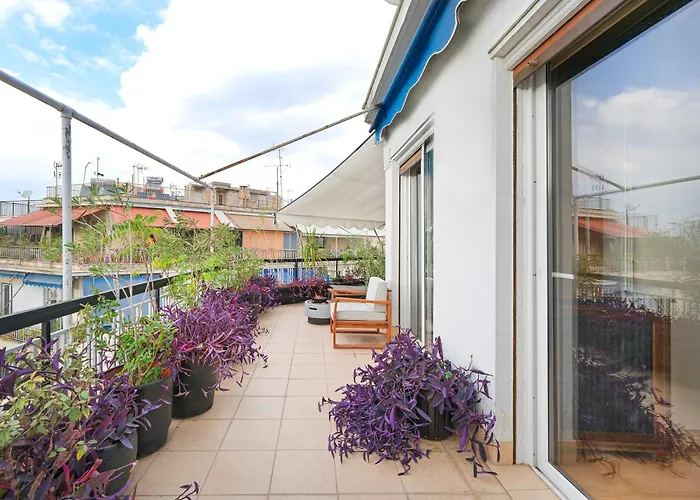 Central Pagrati With Park View Balcony - Opp Pangrati Grove